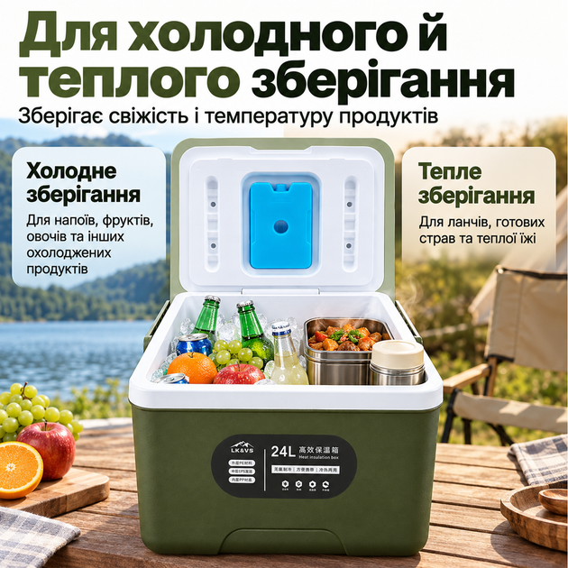 Автомобільний термобокс Inspire I-24L Green - зображення 2