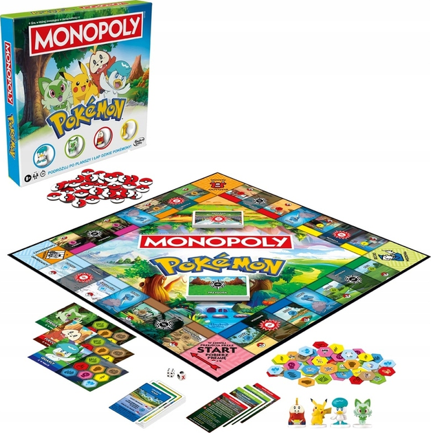 Настольная игра Hasbro Monopoly Pokémon (версия польская) (5010996298652) - изображение 3