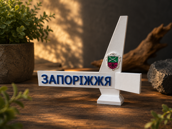 Світлина міста Запоріжжя – декоративний сувенір, 3D друк, XL, 3.5*11*15, ручний розпис - Фото 1 Світлина міста Запоріжжя – декоративний сувенір, 3D друк, XL, 3.5*11*15, ручний розпис - изображение 1
