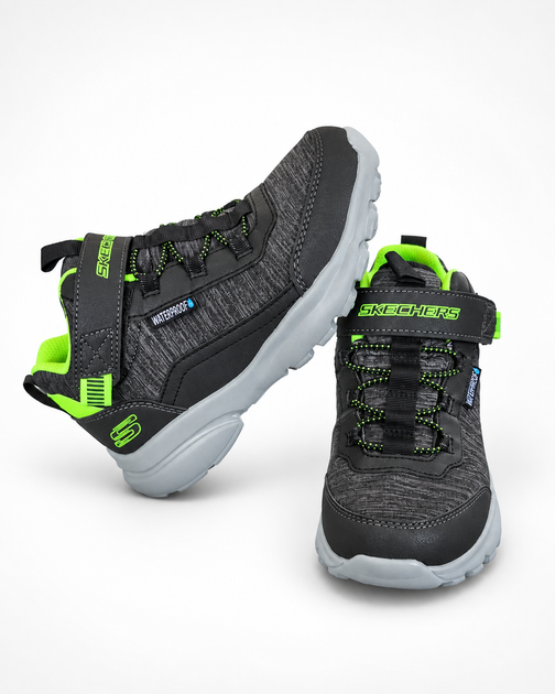 Кроссовки детские Skechers Razorflex Chill Waterproof водонепроницаемые черные с серым 32 (2021572031306) 20 см - Фото 7 Кроссовки детские Skechers Razorflex Chill Waterproof водонепроницаемые черные с серым 32 (2021572031306) 20 см - изображение 7