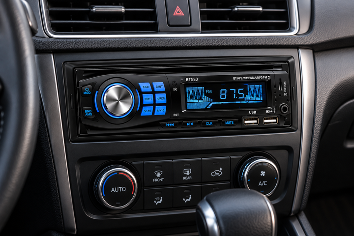 Автомагнитола MP3 580BT / Автомагнитола 1 DIN / Магнитола в авто с Bluetooth - изображение 2