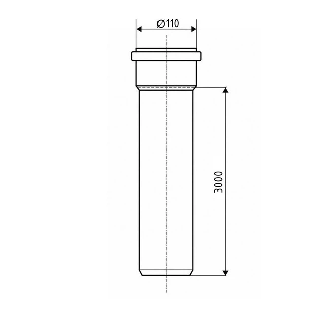 Труба канализационная Ostendorf-OSMA KG System d110×3000 мм, ПВХ, оранжевая (SD00057292) - изображение 2