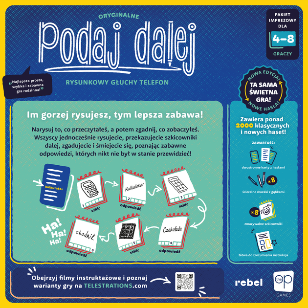 Gra planszowa Rebel Podaj dalej! USATEL0102PL (3558380134060) - зображення 5