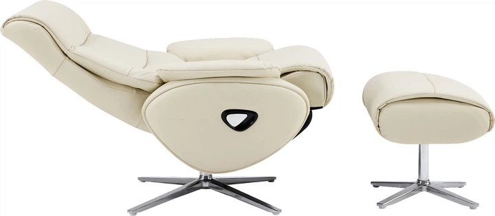 Крісло-реклайнер софа Qlab RC210OT Leather Oatmeal - зображення 4