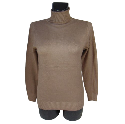 Кашемировый гольф с отворотом норма one size (42-48) капучино Glsa - изображение 2