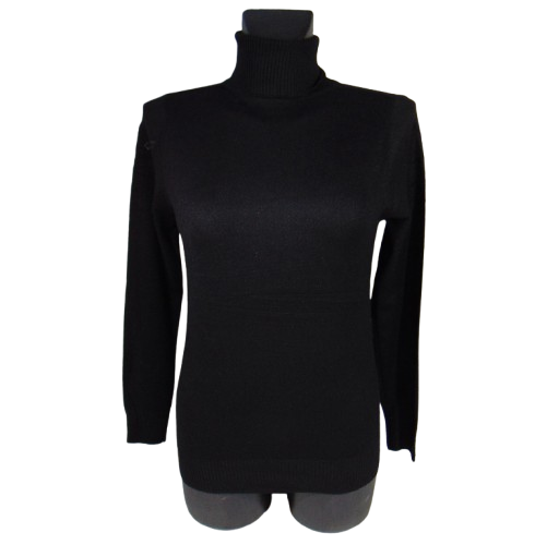 Кашемировый гольф с отворотом норма one size (42-48) черный Glsa - Фото 2 Кашемировый гольф с отворотом норма one size (42-48) черный Glsa - изображение 2