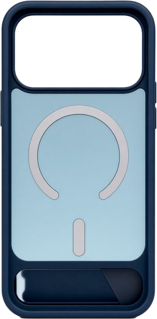 Etui Evelatus Rubber Coated MagSafe With Stand Case do Apple iPhone 18 Pro Navy Blue (4752192109745) - obraz 2