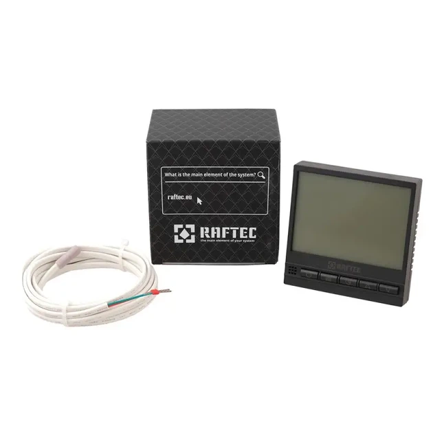 Проводной, цифровой терморегулятор для теплого пола Raftec R200HG-B - изображение 3