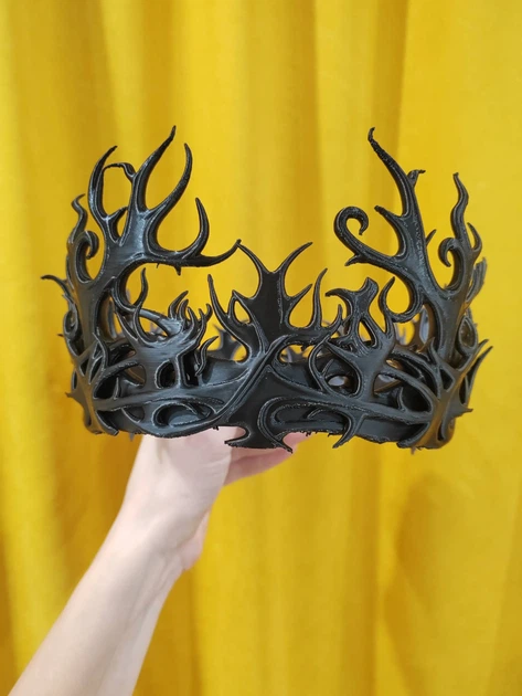 Обруч-корона пластикова у готичному стилі (3D-друк) - Фото 1 Обруч-корона пластикова у готичному стилі (3D-друк) - зображення 1