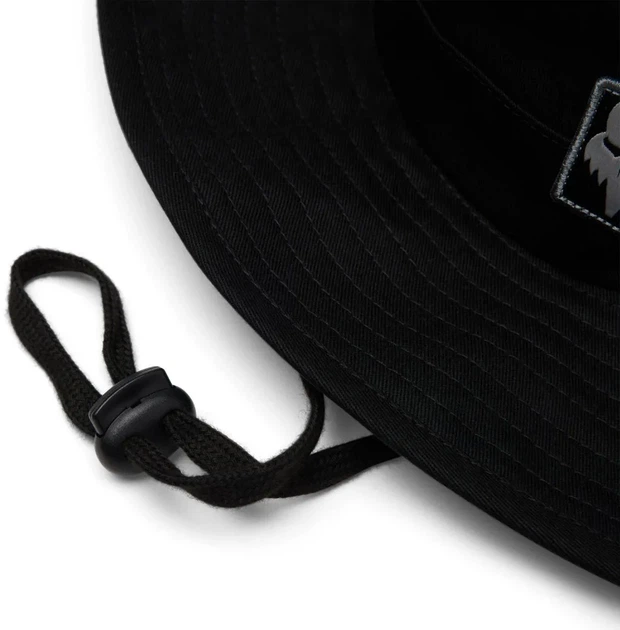 Панама Fox Sun Hat Base Over Black S/M черная широкие поля Flexfit шнурок на шее - Фото 3 Панама Fox Sun Hat Base Over Black S/M черная широкие поля Flexfit шнурок на шее - изображение 3