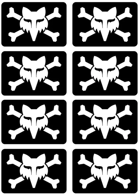 Наклейка Fox Victory Pack 3 дюйми чёрная - Фото 1 Наклейка Fox Victory Pack 3 дюйми чёрная - изображение 1