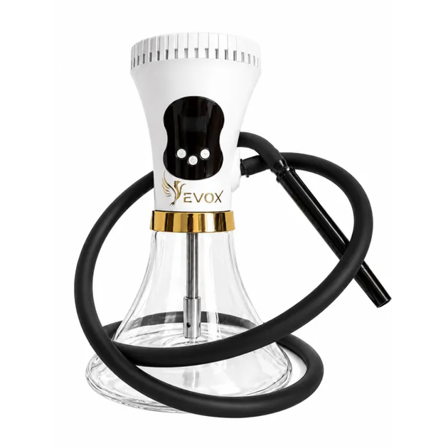 Електронний кальян Evox WellBo White c колбой Crystal White - изображение 4
