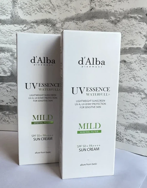 Сонцезахисний крем d'Alba Waterfull Mild Sunscreen SPF 50+PA+++ 50 мл - зображення 3