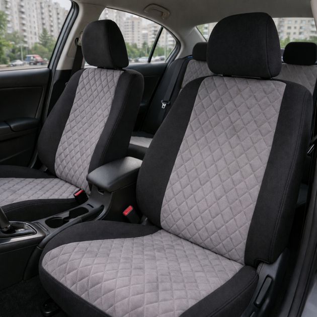 Авточехлы Antar Kia Optima 3 (TF) Серые антара (ANP-1101) - изображение 5