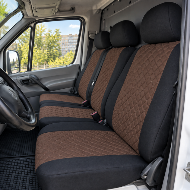Авточехлы Antar Volkswagen LT46 (LT II) Коричневые антара + жаккард 1+2 (ANP12-0525) - Фото 1 Авточехлы Antar Volkswagen LT46 (LT II) Коричневые антара + жаккард 1+2 (ANP12-0525) - изображение 1