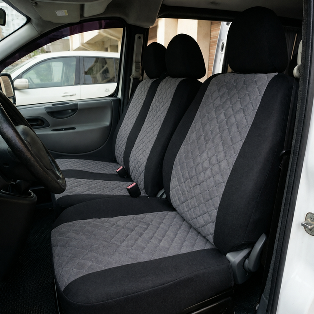 Авточехлы Antar Volkswagen LT46 (LT II) Серые антара + жаккард 1+2 (ANP12-0522) - Фото 3 Авточехлы Antar Volkswagen LT46 (LT II) Серые антара + жаккард 1+2 (ANP12-0522) - изображение 3