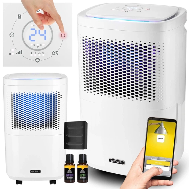 Осушувач повітря Yoer Dryo DE02W до 40 м² 5 режимів роботи очищення ароматерапія Wi-Fi білий - Фото 1 Осушувач повітря Yoer Dryo DE02W до 40 м² 5 режимів роботи очищення ароматерапія Wi-Fi білий - зображення 1