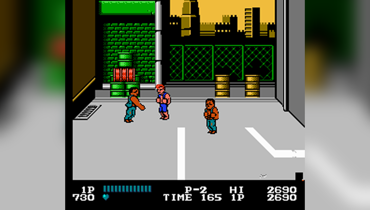 Збірник Ігор RMC Famicom Dendy 4 in 1 Kon 005 Double Dragon 1 4 (Hack Target: Renegade), Robocop 2 3 90х TV Game Англійська Версія Тільки Картридж Б/У - зображення 2