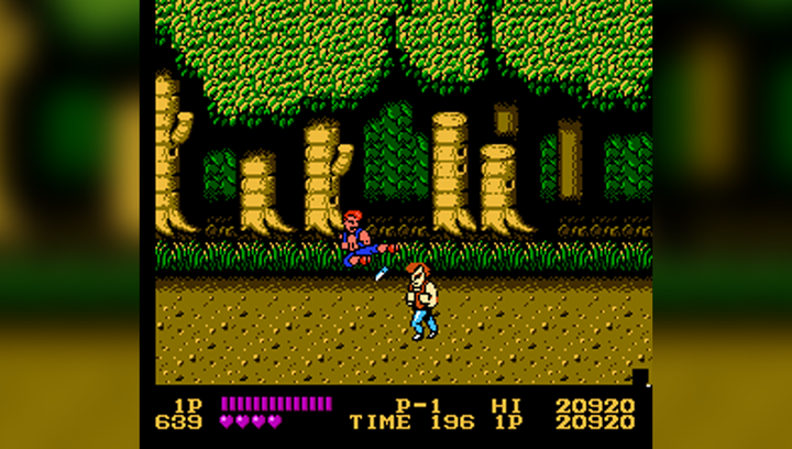 Збірник Ігор RMC Famicom Dendy 4 in 1 Kon 005 Double Dragon 1 4 (Hack Target: Renegade), Robocop 2 3 90х TV Game Англійська Версія Тільки Картридж Б/У - зображення 3
