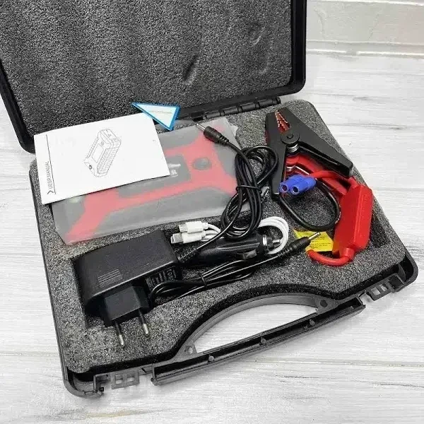 Пускозарядное устройство Jumpstarter 27JX 12 В 2 А бустер 99800 мА·ч с аккумулятором и фонарем ANS - изображение 7