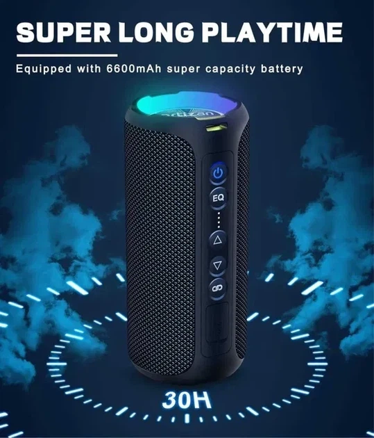 Беспроводная Колонка Bluetooth Ortizan X8 Pro портативная с хорошими басами блютуз колонка водонепроницаемая с хорошим звуком - изображение 4