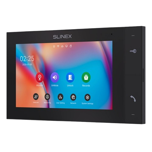 Видеодомофон с сенсорным дисплеем Slinex KIARA 7" 1024x600 WiFi PoE Black - изображение 3