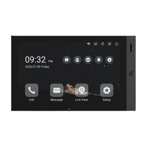 Видеодомофон с сенсорным дисплеем Dnake H218W 10.1" IPS 1280x800 WiFi Linux Black - изображение 3