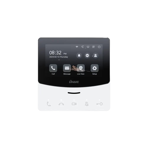 Видеодомофон с сенсорным дисплеем Dnake E214W 4.3" TFT 480x272 WiFi Linux Black - изображение 3