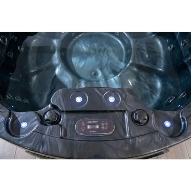 Гідромасажний СПА-басейн Aquajoy Lagoon Midnight Opal Ø195×82 см на 7 осіб, 24 форсунки, LED - зображення 6