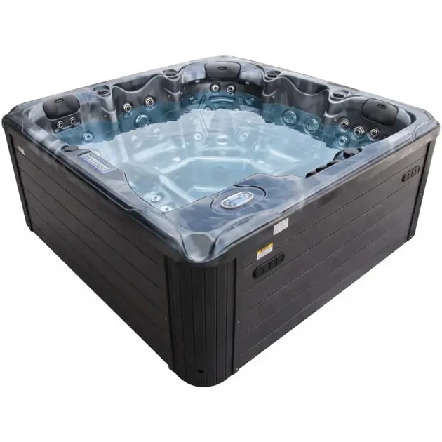 Гідромасажний СПА-басейн Aquajoy Saint-Tropez 280×230×95 см на 7 осіб, 113 форсунок, Bluetooth, темний опал - зображення 2