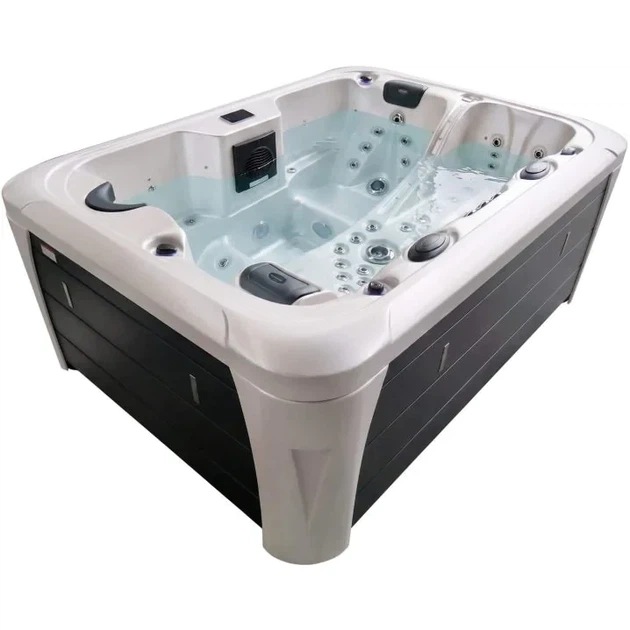 Гідромасажний СПА-басейн Aquajoy Miami 230×170×92 см на 3 особи, 64 форсунки, Bluetooth, Balboa - зображення 2
