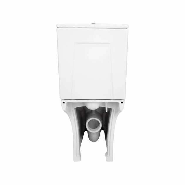 Унітаз підлоговий Qtap Presto безобідковий з сидінням Soft-close 640х340х790 мм білий - зображення 7