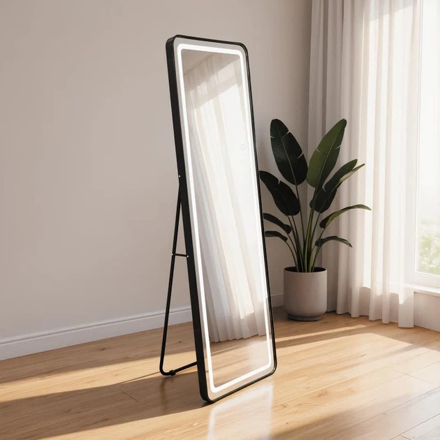 Дзеркало Qtap Gemini GE1 500х1600 мм LED-підсвічування сенсорне з димером - зображення 4