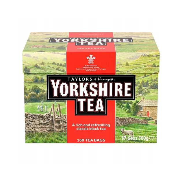 Чай чорний Taylors of Harrogate Yorkshire Tea 160 пакетиків 500 г - Фото 1 Чай чорний Taylors of Harrogate Yorkshire Tea 160 пакетиків 500 г - зображення 1