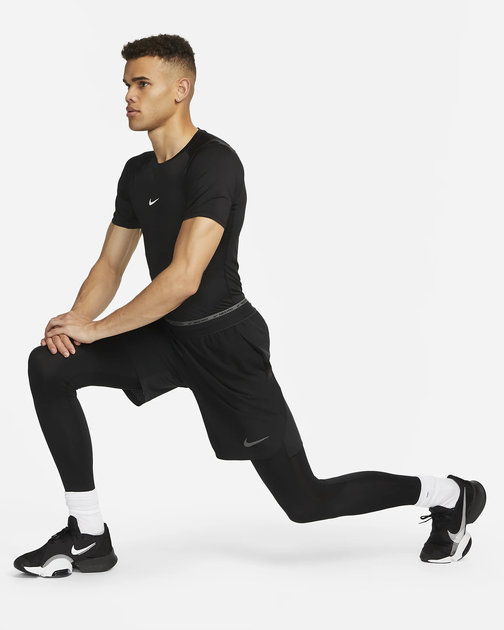 Компресійна Футболка Nike Pro Dri-FIT Short-Sleeve Top(FB7932-010) XXL Чорний - Фото 5 Компресійна Футболка Nike Pro Dri-FIT Short-Sleeve Top(FB7932-010) XXL Чорний - зображення 5