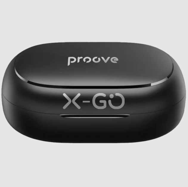 Спортивные беспроводные наушники TWS Proove X-Go Bluetooth 5.4 с креплением за ухо, IPX5, 10 мм, APP, LED-дисплей, черные - изображение 2