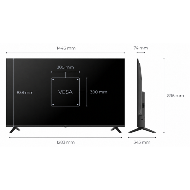 Телевізор 65", QLED, UHD, VIDAA 65U9000HB KIVI (65U9000HB) - зображення 9
