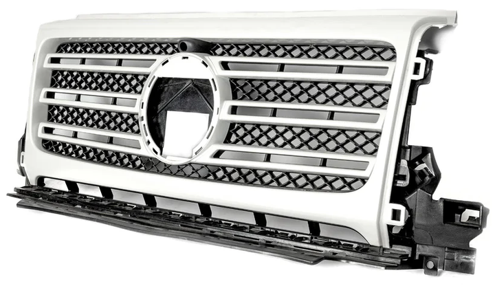 Решітка радіатора біла OEM для Mercedes G сlass W463 2018-2024 рр - зображення 3