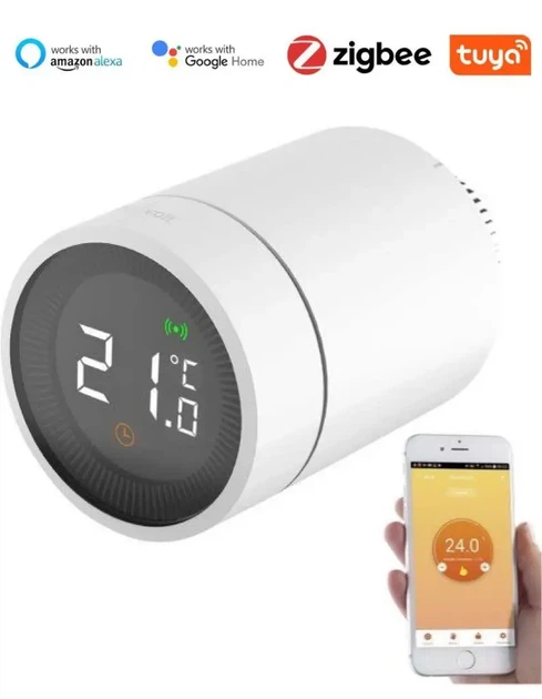 Розумний терморегулятор Essentials Premium для радіатора Zigbee, Tuya Smart, розумний термостат радіаторний бездротовий, M30×1,5, електронна термоголовка - Фото 4 Розумний терморегулятор Essentials Premium для радіатора Zigbee, Tuya Smart, розумний термостат радіаторний бездротовий, M30×1,5, електронна термоголовка - зображення 4