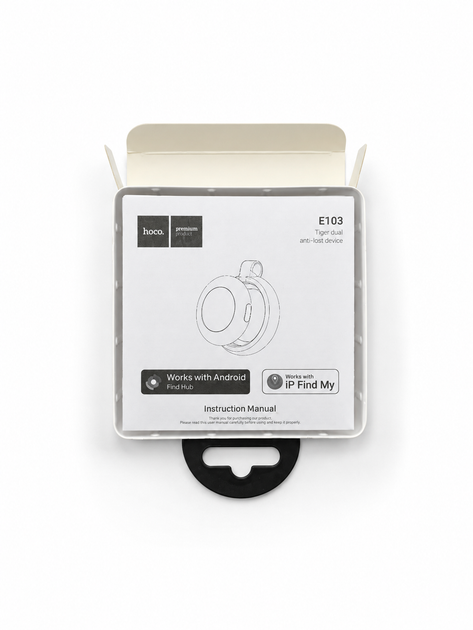 Смарт-трекер Hoco E103 Tiger для поиска вещей, Apple Find My / Google Find Hub, Bluetooth, для iPhone и Android - изображение 7