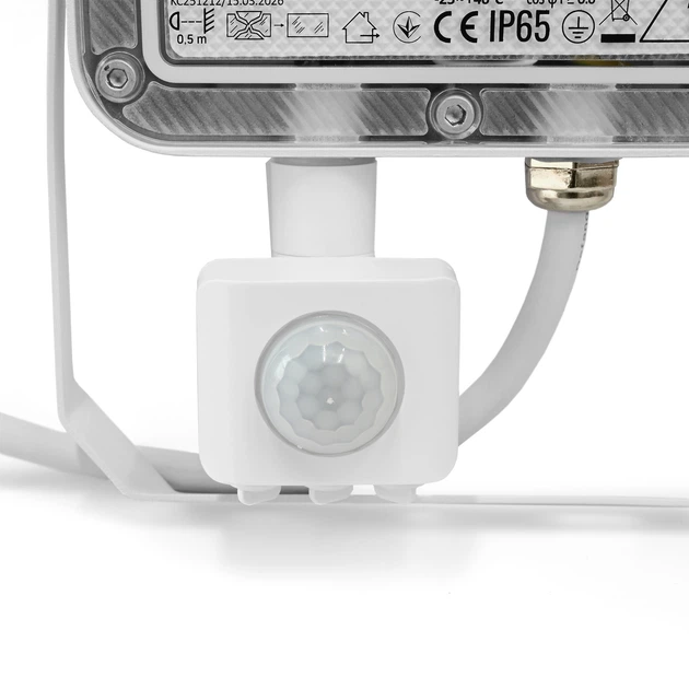 LED прожектор VIDEX F5 30W 3000-5000-6500K з датчиком руху 230V White (VL-F5-030CW-S) VIDEX (29261-000) - изображение 4
