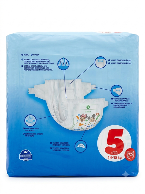 Підгузки Deliplus 5 (15-18 кг) 30 шт - зображення 2