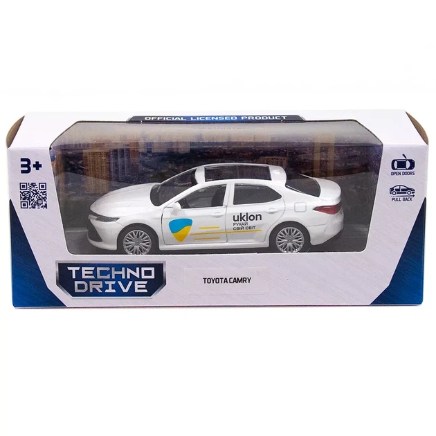 Автомодель TechnoDrive Toyota Camry Uklon белый (250291) - изображение 11