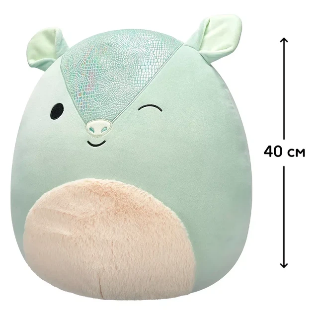 М'яка іграшка Squishmallows Броненосець Арілла 40 см (SQCR07048) - Фото 2 М'яка іграшка Squishmallows Броненосець Арілла 40 см (SQCR07048) - зображення 2
