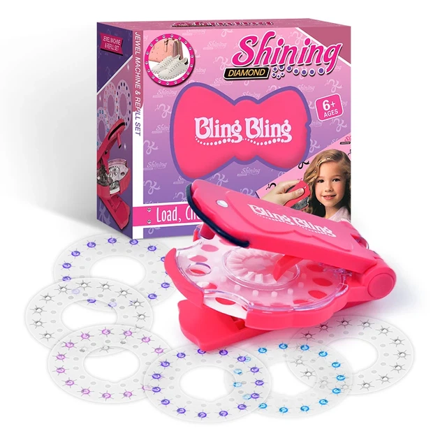 Набір страз для волосся зі стайлером-степлером Bling Bling для дівчаток - Фото 1 Набір страз для волосся зі стайлером-степлером Bling Bling для дівчаток - зображення 1