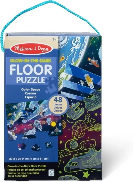 Детский напольный пазл Melissa & Doug «Космос» Glow in the Dark - Фото 1 Детский напольный пазл Melissa & Doug «Космос» Glow in the Dark - изображение 1
