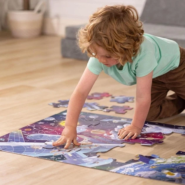 Детский напольный пазл Melissa & Doug «Космос» Glow in the Dark - Фото 6 Детский напольный пазл Melissa & Doug «Космос» Glow in the Dark - изображение 6