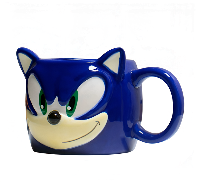 Керамічна чашка «Сонік» 330 мл — синя кружка Sonic - Фото 1 Керамічна чашка «Сонік» 330 мл — синя кружка Sonic - зображення 1