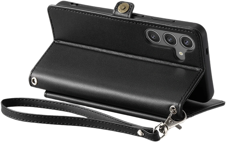 Чохол-книжка Leather Wallet Case для Samsung Galaxy A56 5G Black (5907769395444) - зображення 4