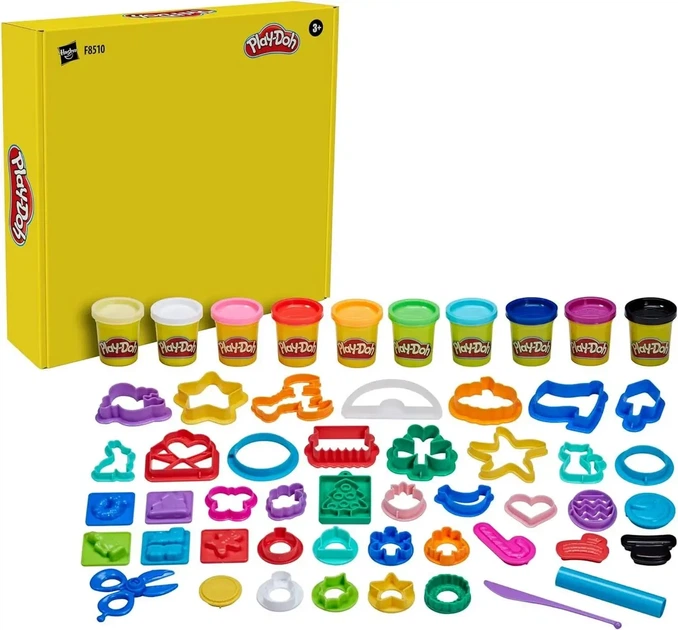 Набор для лепки Праздничный набор Play-Doh Hasbro (F8510) — Пластилин с аксессуарами и формочками - Фото 7 Набор для лепки Праздничный набор Play-Doh Hasbro (F8510) — Пластилин с аксессуарами и формочками - изображение 7